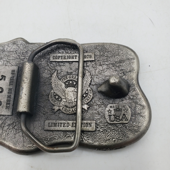 Vintage 1979 The Great American belt buckle Company Serial no. 569 Sail Boats - Picture 6 of 9